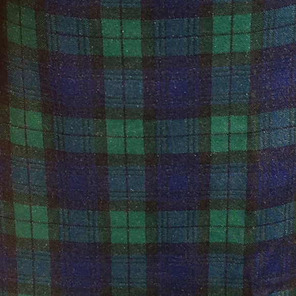 Plaid Blue/Green Maxi-Long Skirt. - Picture 5 of 5